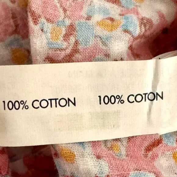 NWT Poupette St. Barth Galia Skirt Pink Pacquerette Smocked Floral 100% Cotton S - Picture 5 of 7